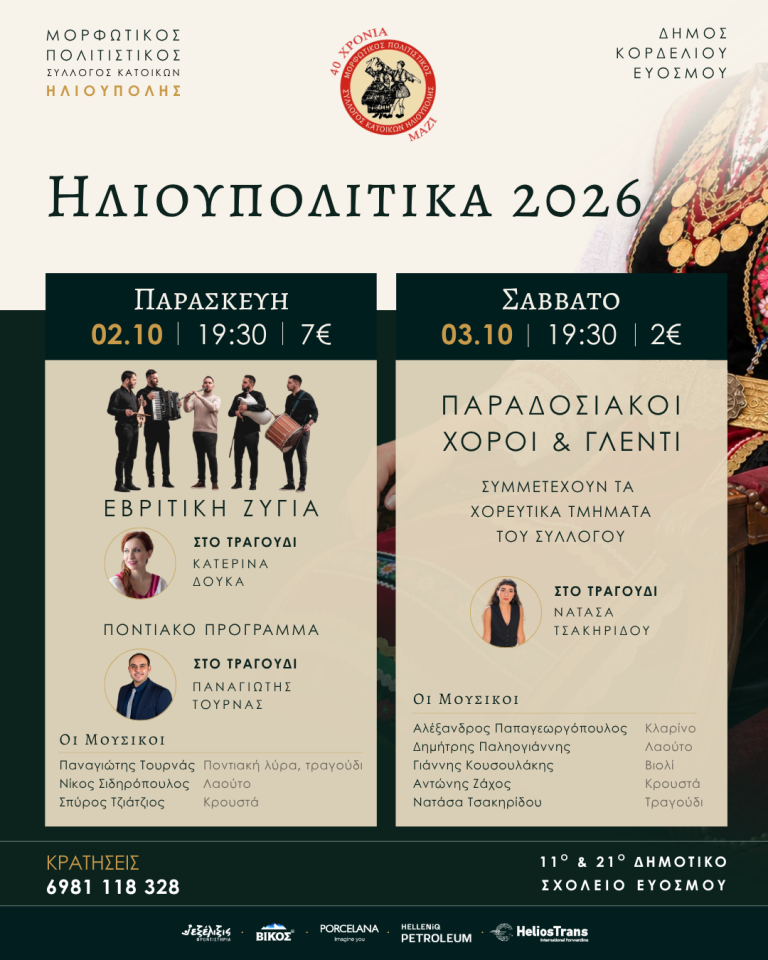 Ηλιουπολίτικα 2026